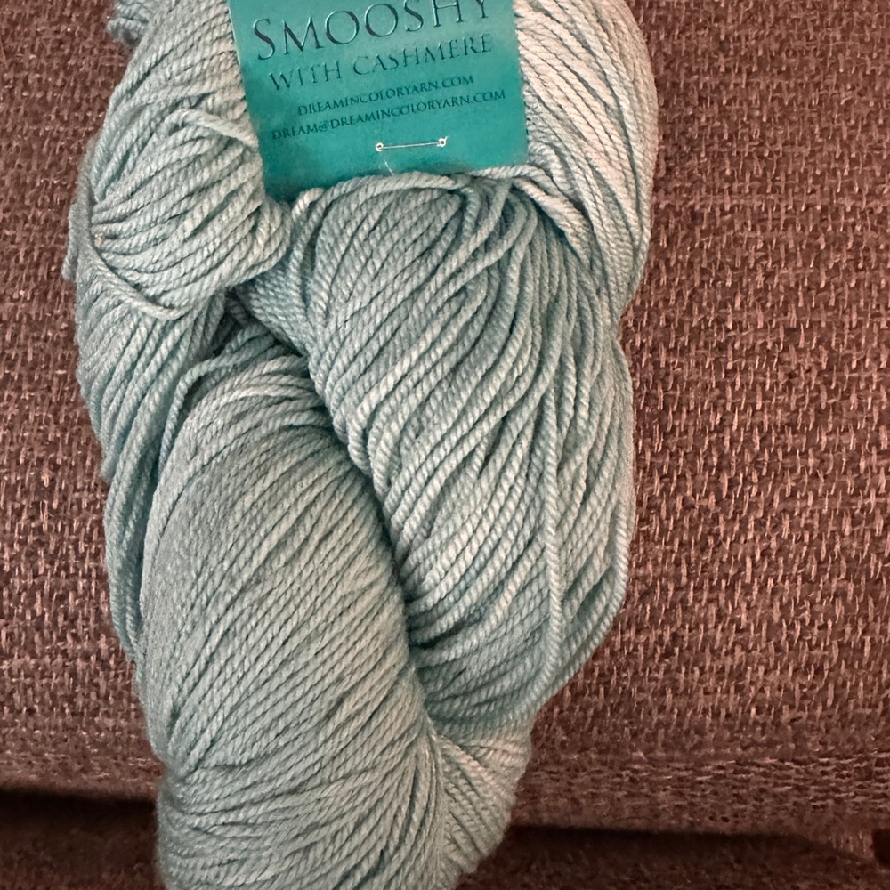 Dream In Color Smooshy with Cashmere Yarn Joy in the Morning Blue 400yd 4oz